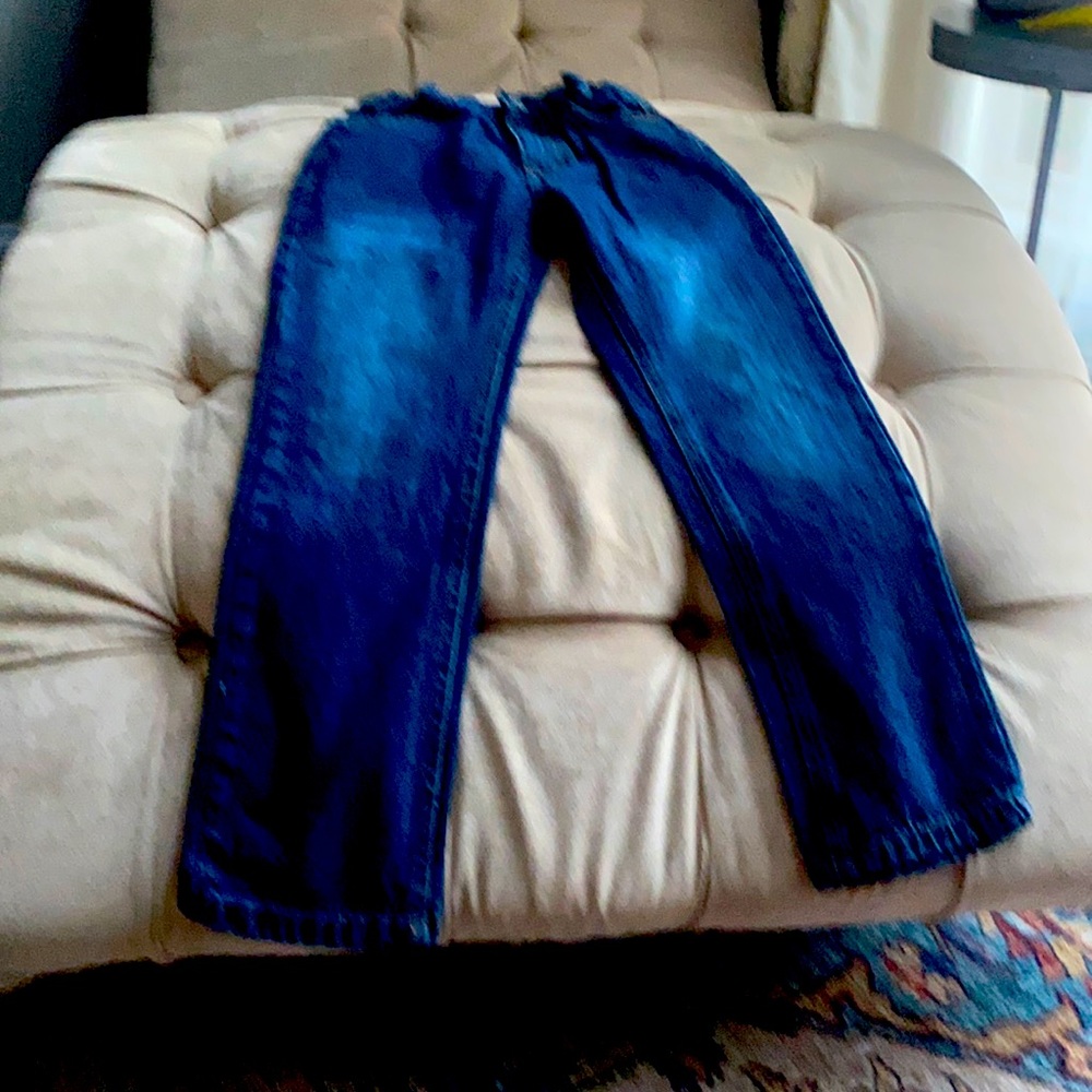 No rips regular dark wash 6 sz